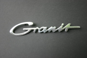 Schriftzug Granit